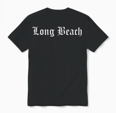Long Beach Unisex T-Shirt - Black
