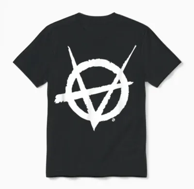 Wod Vampire: the Masquerade Brujah Icon White T-Shirt, Black, S Unisex T-Shirt - Black