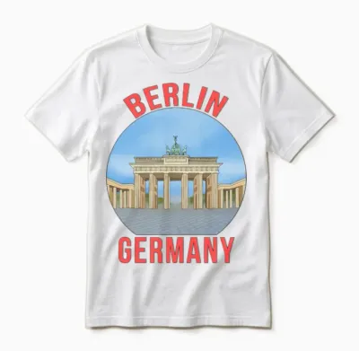 German City Berlin Unisex T-Shirt - White