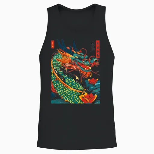 Dragon Boat Festival Unisex Tank Top - Black