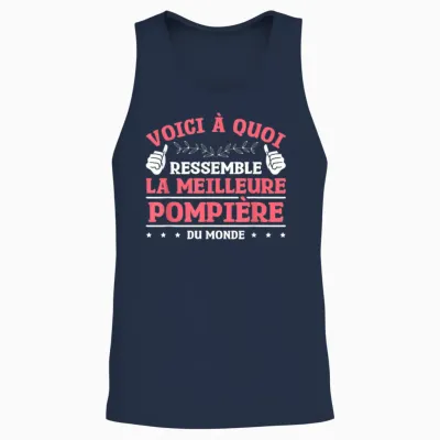 This Is What the World's Best Fireman Looks Like, Black, S Unisex Tank Top - Navy