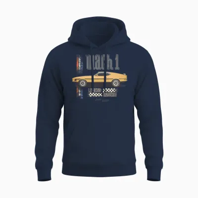 Mach 1 - Legend Racers Unisex Hoodie - Navy