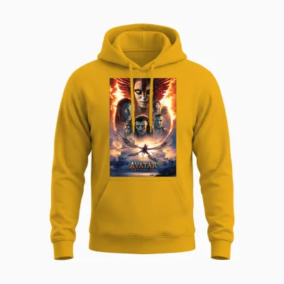 Avatar: Fire and Ash Official Movie Theatrical Unisex Hoodie - Gold