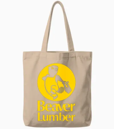 Beaver Lumber Tote Bags - Natural