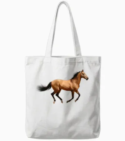Horse Tote Bags - White
