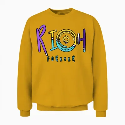 Richforever Retro Unisex Sweatshirt - Gold