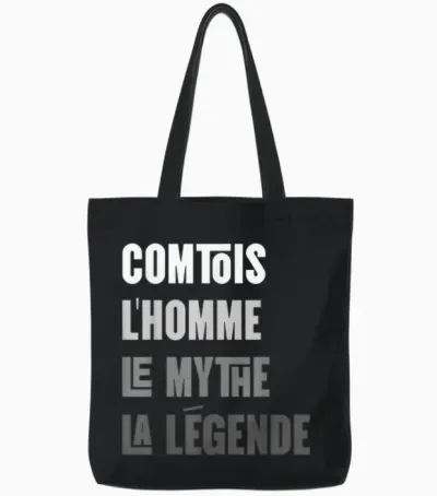 Comtois Men's Myth Legend Gift Idea Humour Franche-Comté Tote Bags - Black