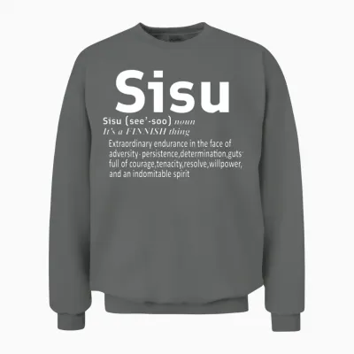 Finnish Sisu Finland Sisu Finns Sisu Sisu Definiti Unisex Sweatshirt - Graphite Heather