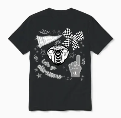 Let's Go Altruismo Retro Cheering School Spirit Unisex T-Shirt - Black