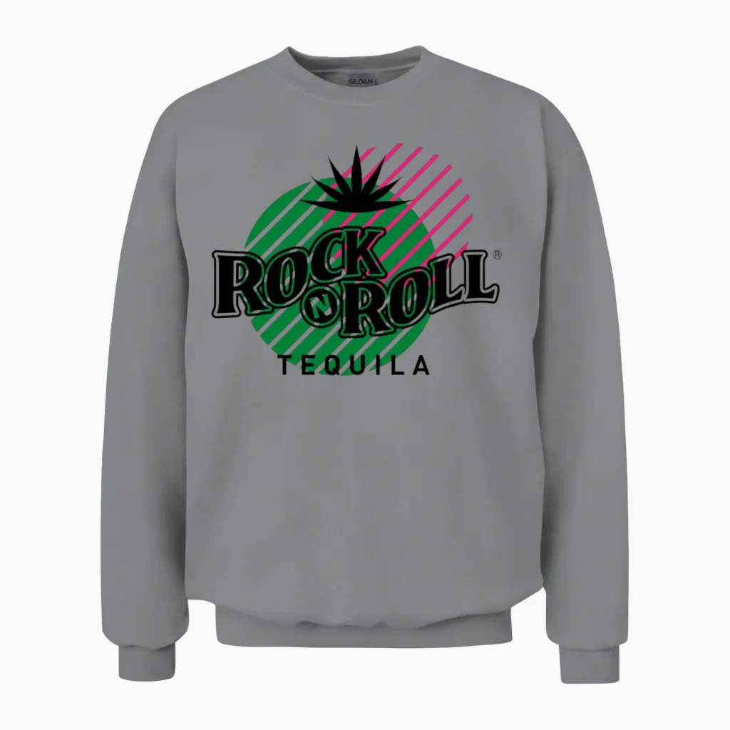 Rock N Roll Tequila Seventh Collection Unisex Sweatshirt in Sport Grey
