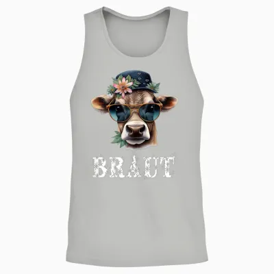 Jga T-Shirt Braut Kuh Jga Junggesellinnenabschied Bauern Unisex Tank Top - Ash