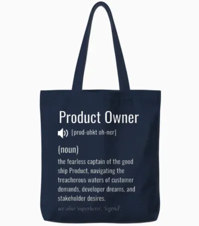 Product Owner Definition Tote Bags - Navy