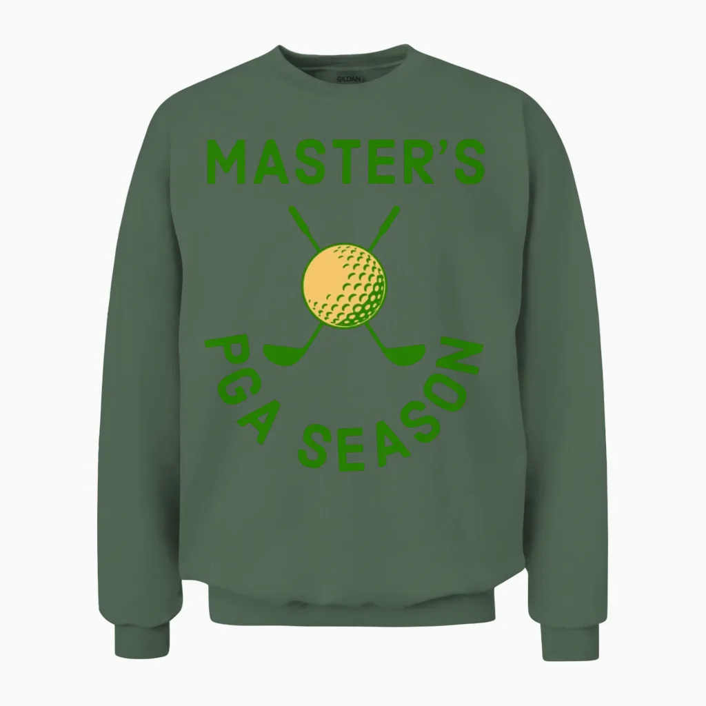 Masters Pga Season Retro Unisex Sweatshirt - Military Green