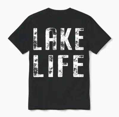 Lake Life Unisex T-Shirt - Black
