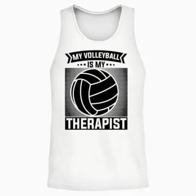 Volleyball Players Unisex Tank Top - White