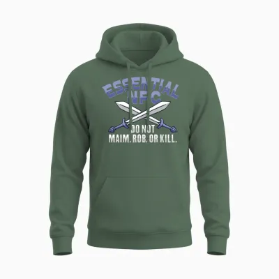 Larp Rpg Role Playing Design for a Larper Unisex Hoodie - Military Green