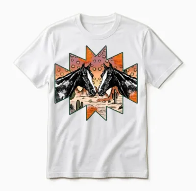 Desert Horse Unisex T-Shirt - White