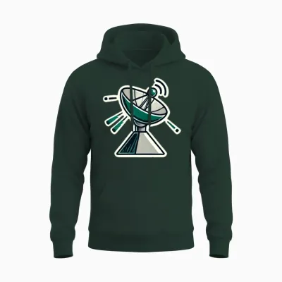 Satellite Dish Unisex Hoodie - Forest