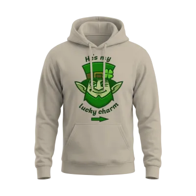 St. Patrick's Day Lucky Charm for Her Unisex Hoodie - Sand