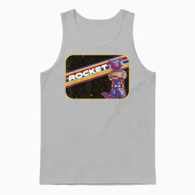 Guardians of the Galaxy Rocket T-Shirt, Black Unisex Tank Top - Ash