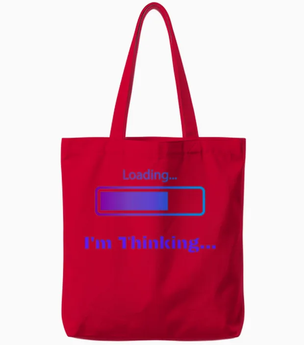 Loading... Funny Quotes Memes & Humor Tote Bags in Red