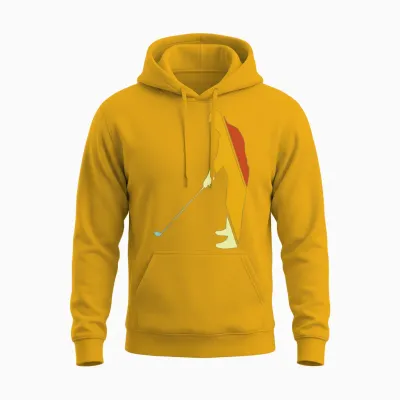 Golf Retro Unisex Hoodie - Gold