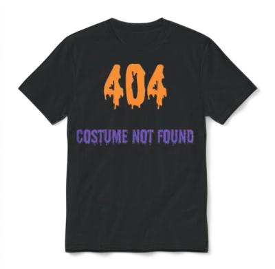 404 Costume Not Found - Halloween Party Unisex T-Shirt - Black