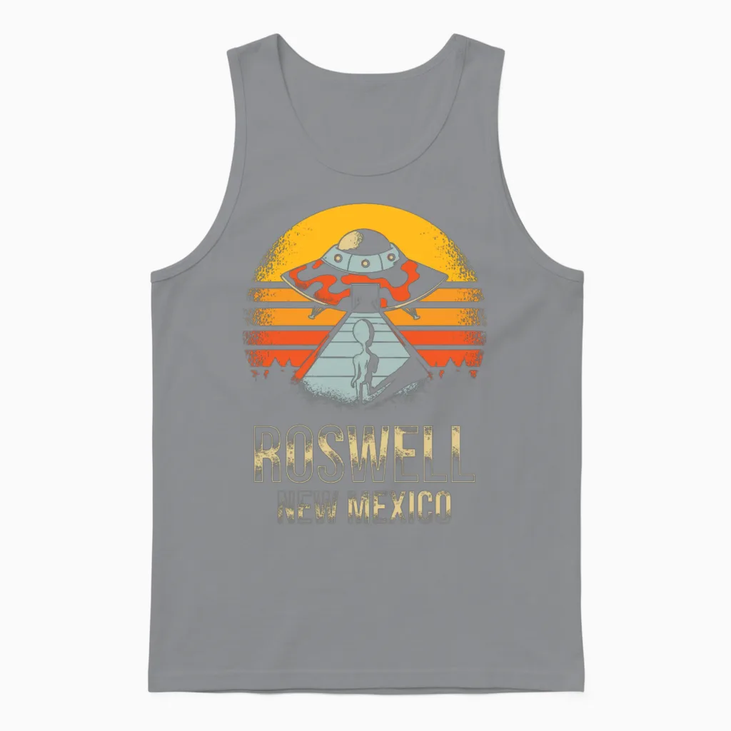 Roswell New Mexico Ufo Alien Unisex Tank Top - Sport Grey