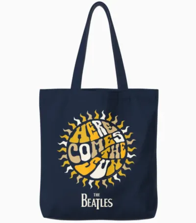 Die Beatles - Hier Kommt Die Sonne Tote Bags - Navy