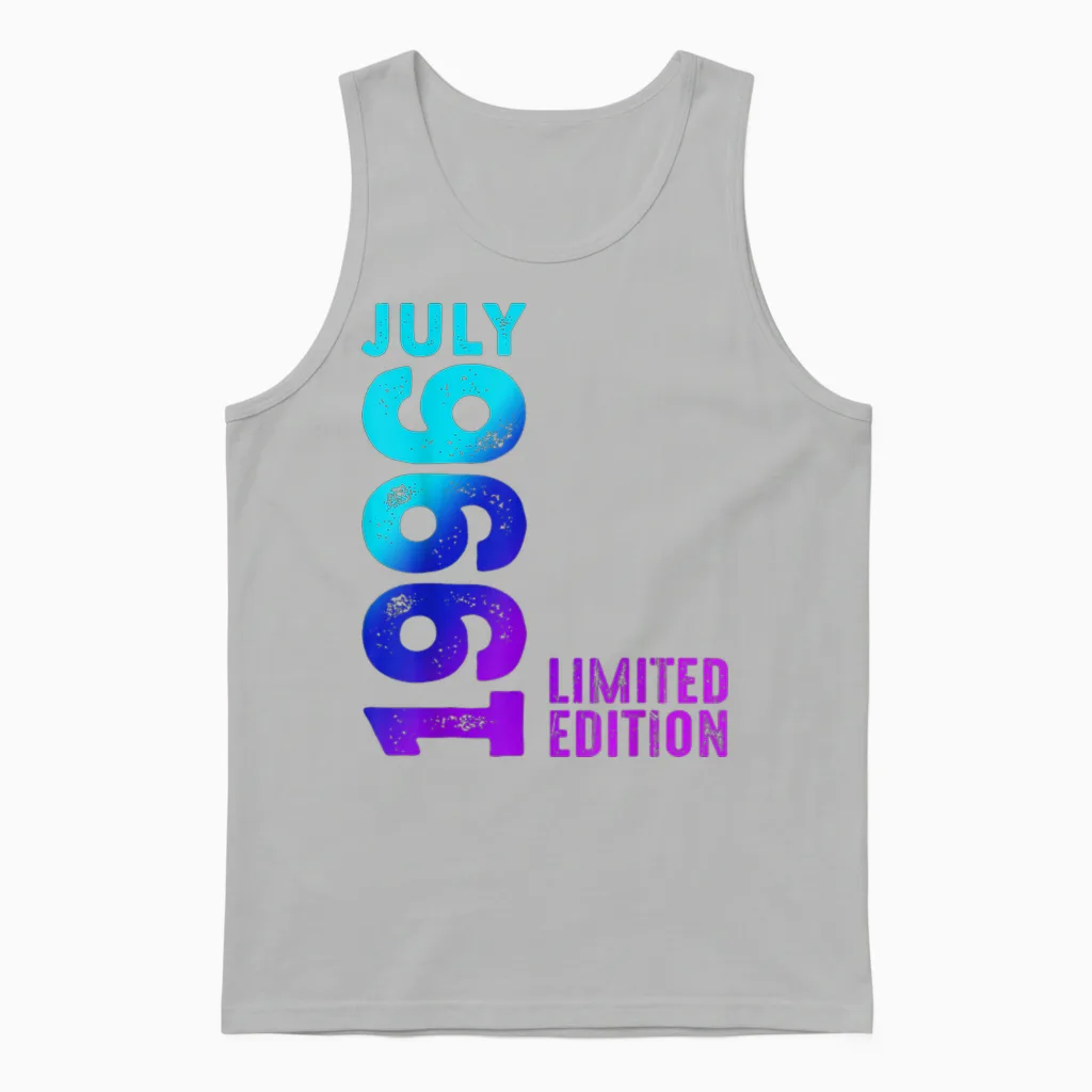 Juillet 1996 Année 1996 Rétro 1996 Vintage édition Limitée Unisex Tank Top in Ash