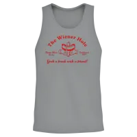 The Wiener Hole Grab a Frank with a Friend! Unisex Tank Top - Sport Grey – 2