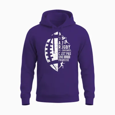 Funny Rugby Caramel It's Not a Sporty Treat T-Shirt, Black, S Unisex Hoodie - Purple