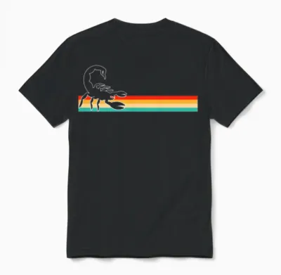 Scorpion Retro Unisex T-Shirt - Black