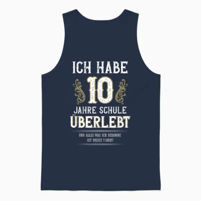 Schulabschluss Realschule Schule 2026 Unisex Tank Top - Navy