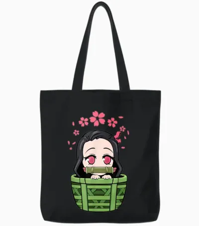Vaporwave Aesthetic Sad Anime Japanese Animation Lover Girl T-Shirt, Black Tote Bags - Black