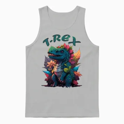 T-Rex Unisex Tank Top - Ash