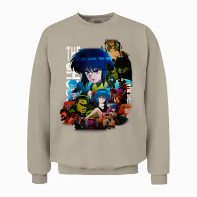 [design Exclusif Amazon] Collage Unisex Sweatshirt - Sand