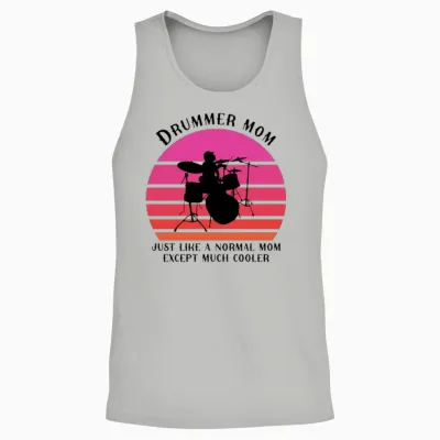 Drummer Mom Unisex Tank Top - Ash