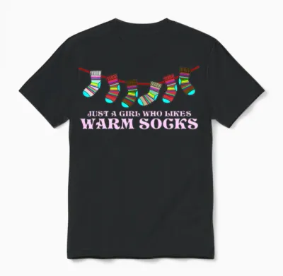 Winter Socks Sock Wool Unisex T-Shirt - Black