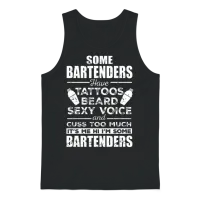 Some Bartenders Bartending Funny Unisex Tank Top - Black – 1
