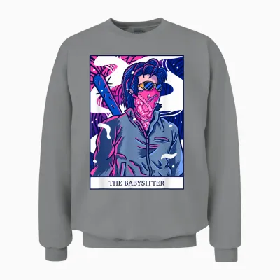 Stranger Things Steve Harrington the Babysitter Tarot Card Unisex Sweatshirt - Sport Grey
