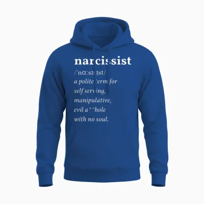 Narcissist Definition Unisex Hoodie - Royal
