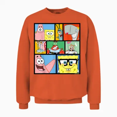 Sponge Bob - Squarepants Characters Unisex Sweatshirt - Orange