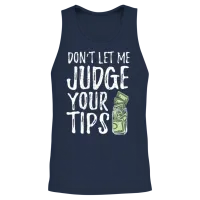 Bartender Funny Bartending Unisex Tank Top - Navy – 2