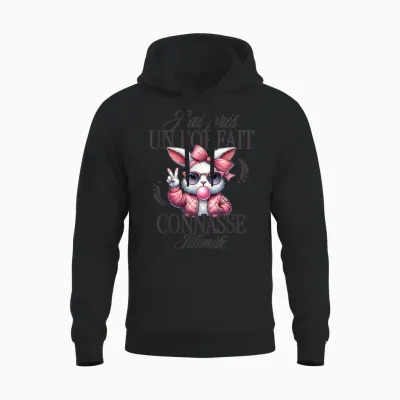 I Took an Unlimited Connasse Package – Woman Character Unisex Hoodie - Black