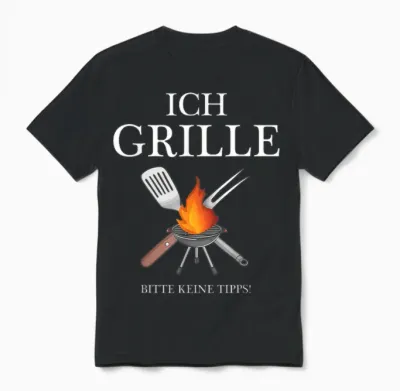 Lustige Grillen Bbq Geschenke Für Männer Am Grill - Ich Grille Bitte Keine Tipps - Bbq Grillmeister Griller T-Shirt Schwarz Klein Eu 38-40 Unisex T-Shirt - Black