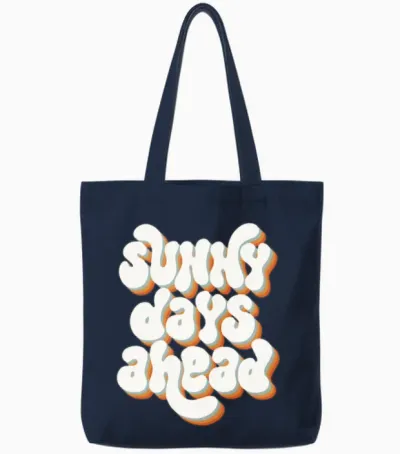 Sunny Days Tote Bags - Navy