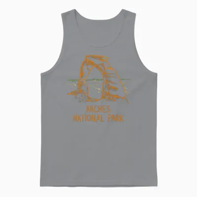 Arches National Park Unisex Tank Top - Sport Grey