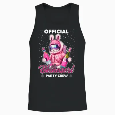 Skiing Official Skihaserl Party Crew Apres Ski Damen Unisex Tank Top - Black