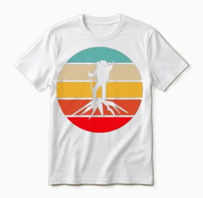 Hiking Retro Unisex T-Shirt - White
